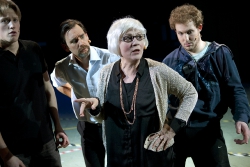 från vänster Fredrik Wahlgren, Markus Fredén, Lena Bogegård, Joel Zerpe. Foto Stig Hammarstedt