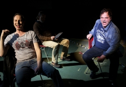 från vänster Andreas Nilsson, Jan Åström. I bakgrunden Lennart Bäck. Foto Stig Hammarstedt