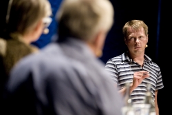 Christer Nylander, Folkpartiet - i en kulturpolitisk utfrågning på Länsteatern 6/7 Foto: Stig Hammarstedt