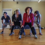 Dancing on the Ringmur 2.0. - dansrepetitioner. Foto: Linnea Rheborg