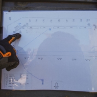 Dancing on the Ringmur 2.0. - bygge av scen. Foto: Linnea Rheborg