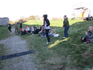 Första provpubliken tillsammans med danskonsulent Gia Schager.