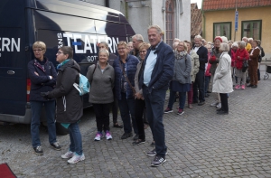 Höstsamlingarna blir allt populärare. Bild tagen innan insläpp till höstsamling september 2015. Foto: Stig Hammarstedt