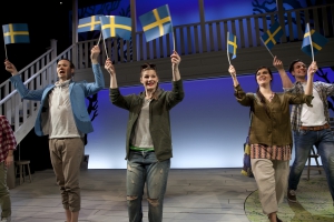 Vilhelm Blomgren, Kerstin Hilldén, Maria Lindström och Andreas Gyllander. Foto: Stig Hammarstedt.