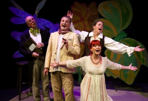 Lars-Olov Ahnell, Lennart Bäck, Camilla Eriksson och Diana Ellman. Foto Stig Hammarstedt