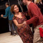 Repetition Svenskbyborna. Anna Jankert och Felix Engström. Foto Stig Hammarstedt