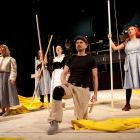 Repetition Svenskbyborna. Ensemblen. Foto Stig Hammarstedt