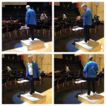 Tekniska chefen värmer upp orkestern...