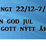 Kontoret julstängt 22/12-7/1. Vi önskar dig en god jul och ett riktigt gott nytt år!